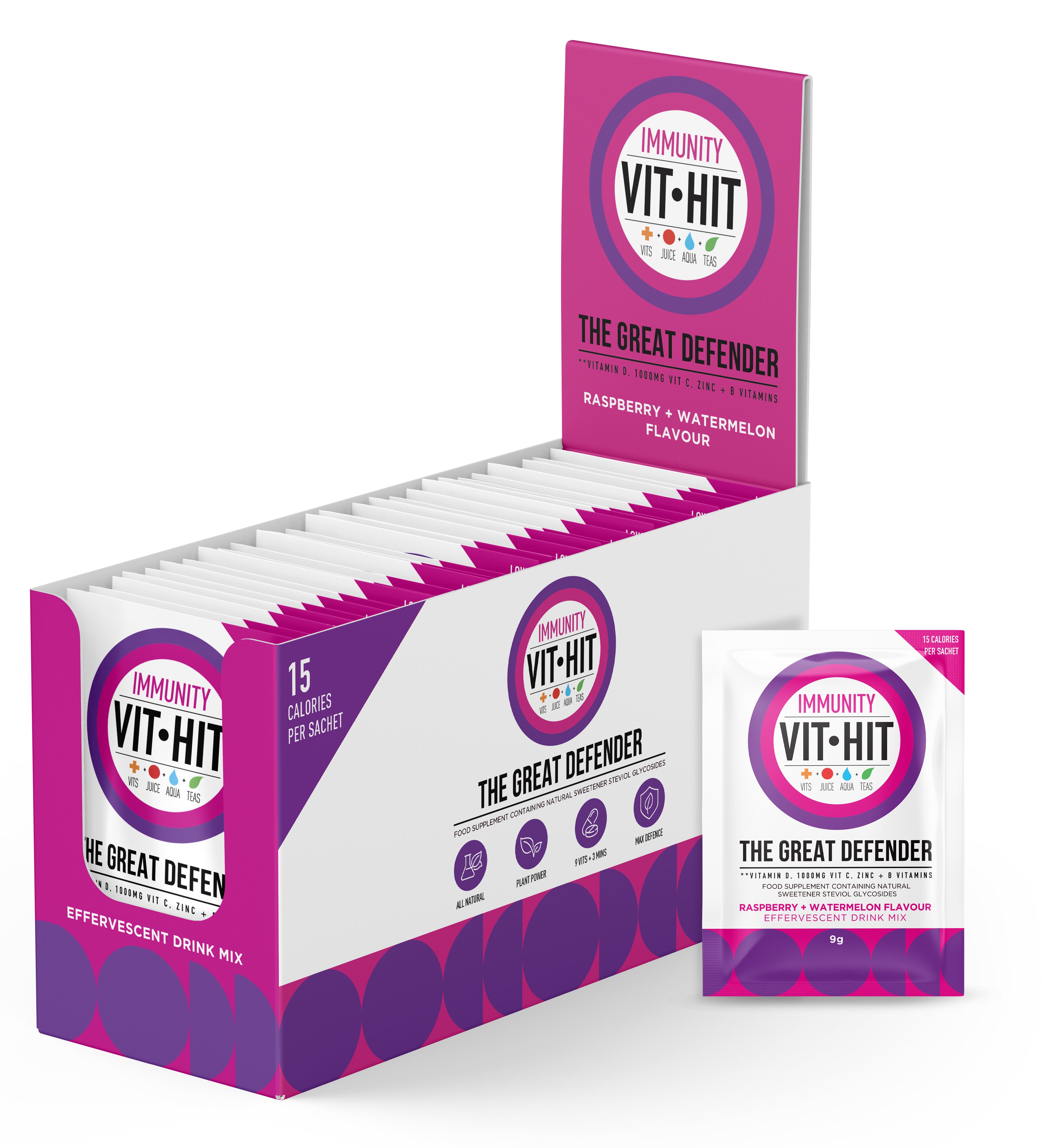 VITHIT XL Great Defender - Raspberry & Watermelon