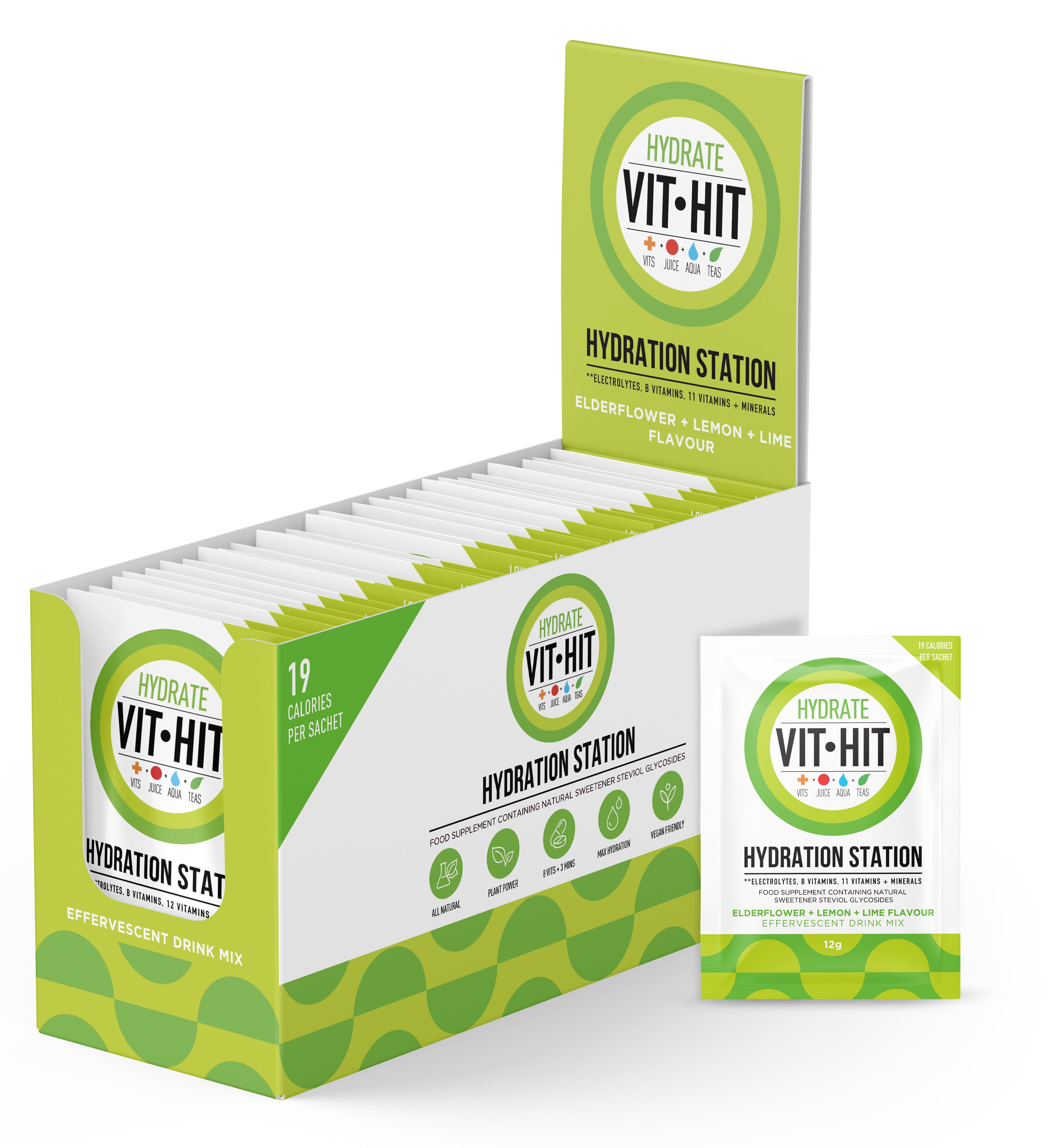 VITHIT XL Hydration Station - Lemon, Lime & Elderflower