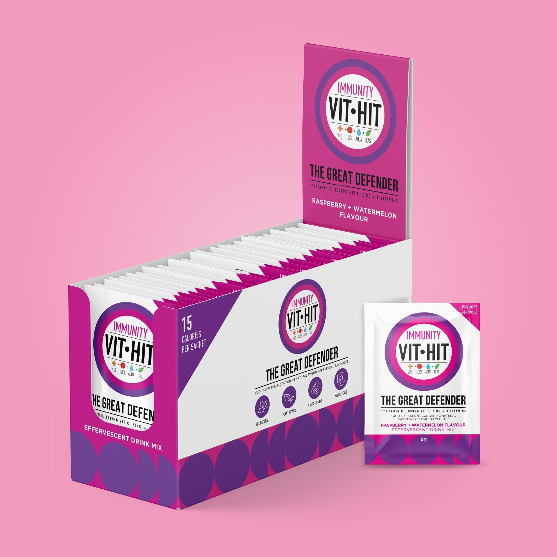 VITHIT XL Great Defender - Raspberry & Watermelon