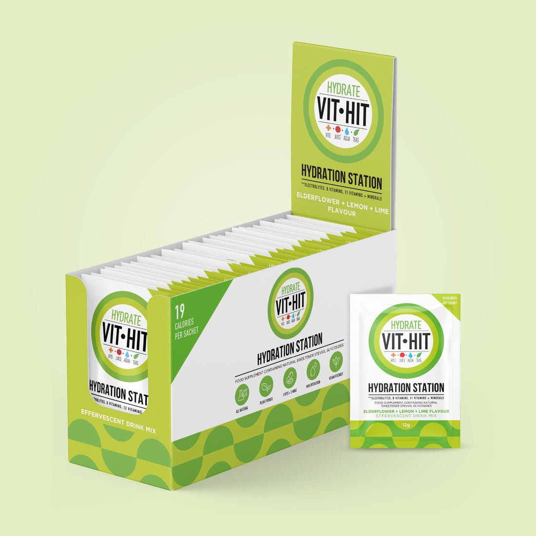 VITHIT XL Hydration Station - Lemon, Lime &amp; Elderflower