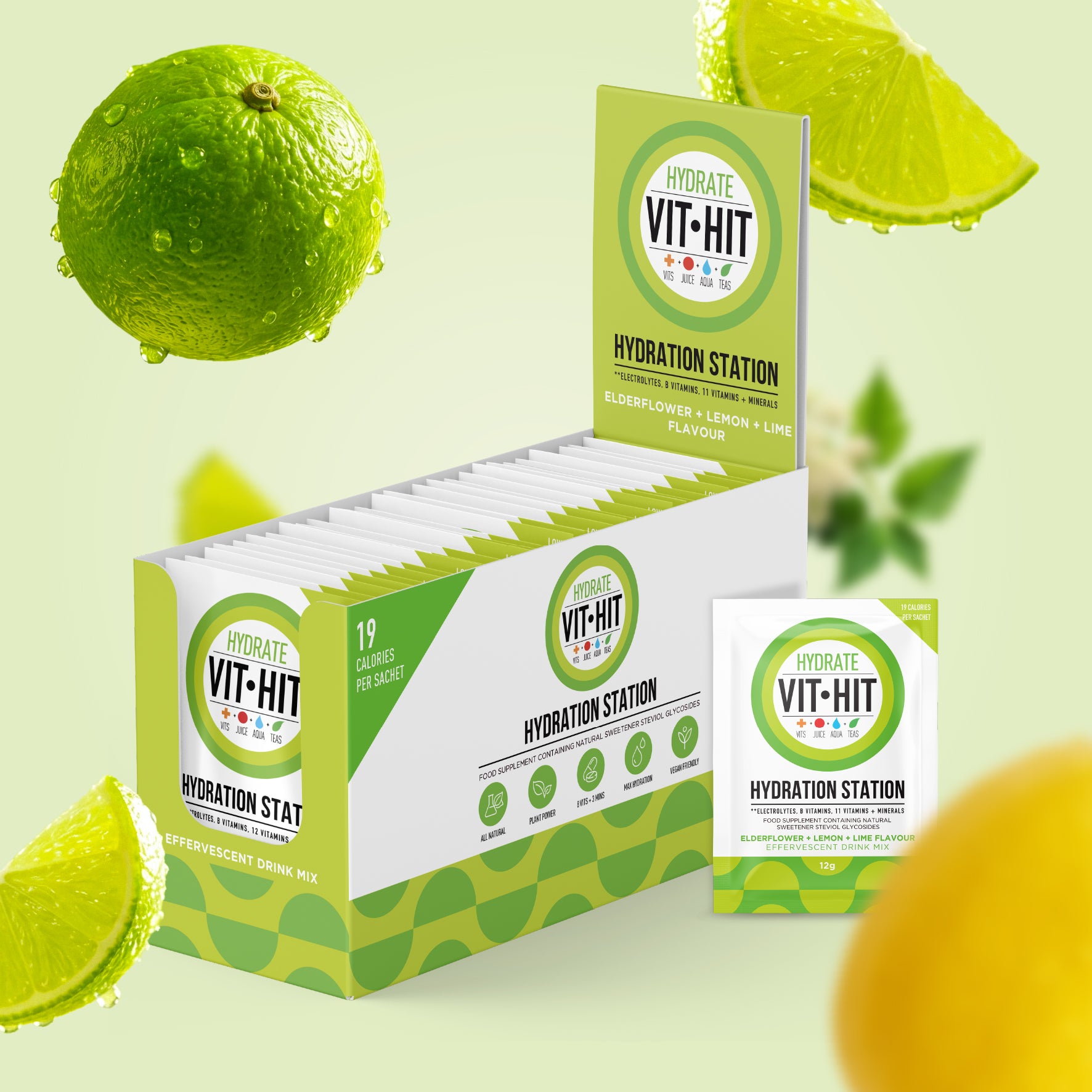 VITHIT XL Hydration Station - Lemon, Lime &amp; Elderflower